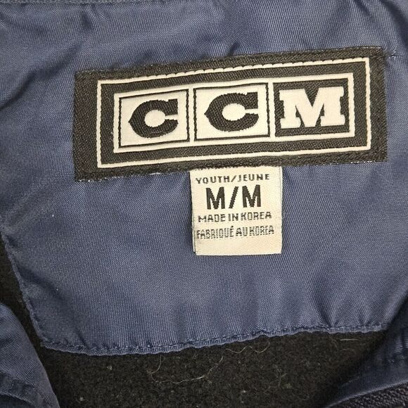 CCM 4513 Junior Century Hockey Jacket Navy Black White in size Medium - Picture 4 of 9